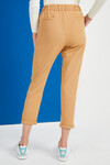 Kadın Camel Beli Lastikli Duble Paça Kumaş Pantolon