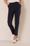 Kadın Lacivert Boru Paça Klasik Kumaş Pantolon